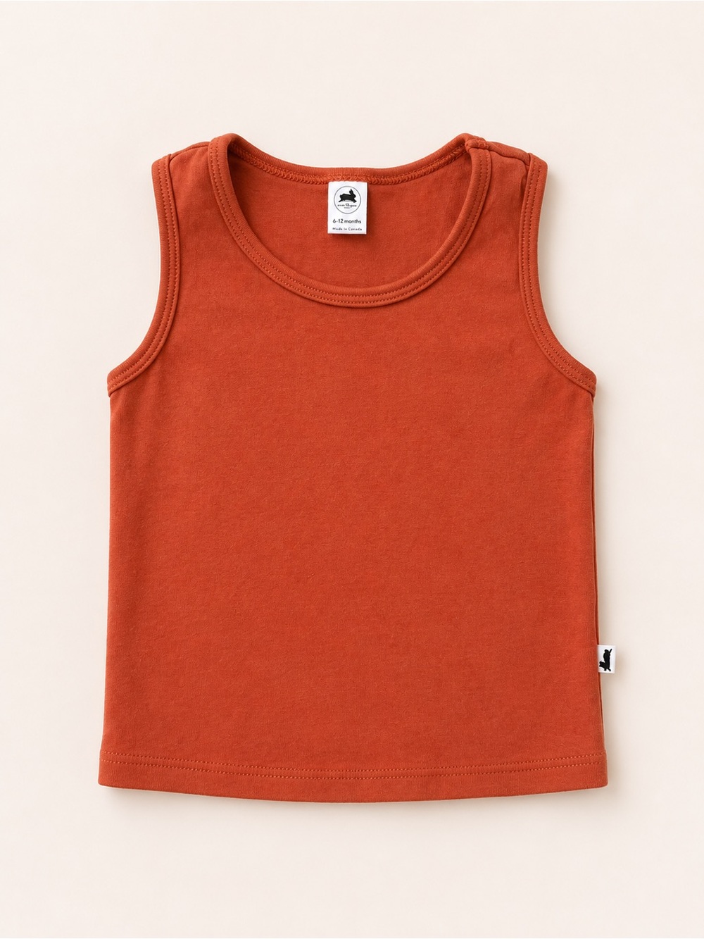 Little & Lively Baby Rust Color Bamboo Tank Top / Small Shop / Summer / Orange